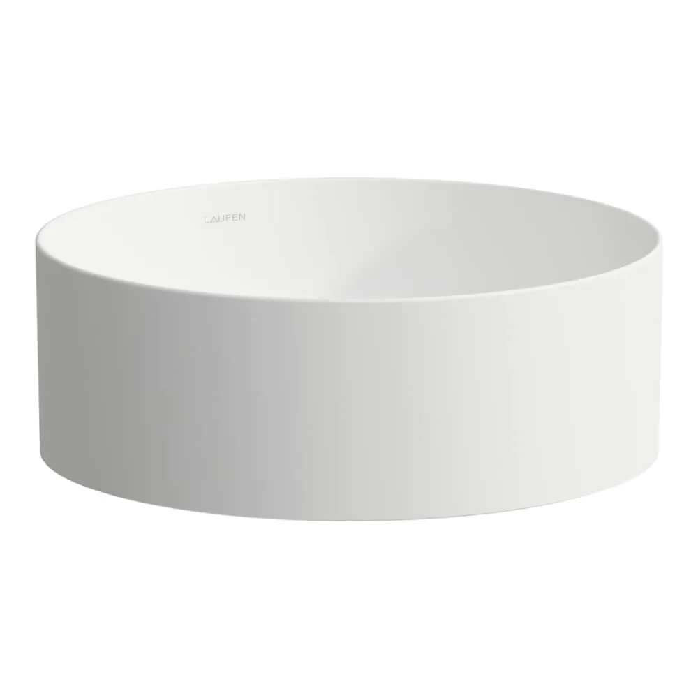 LAUFEN LIVING Waschtisch-Schale, rund 380 x 380 x 130 mm #H8114357571121 - 757 - Weiß matt