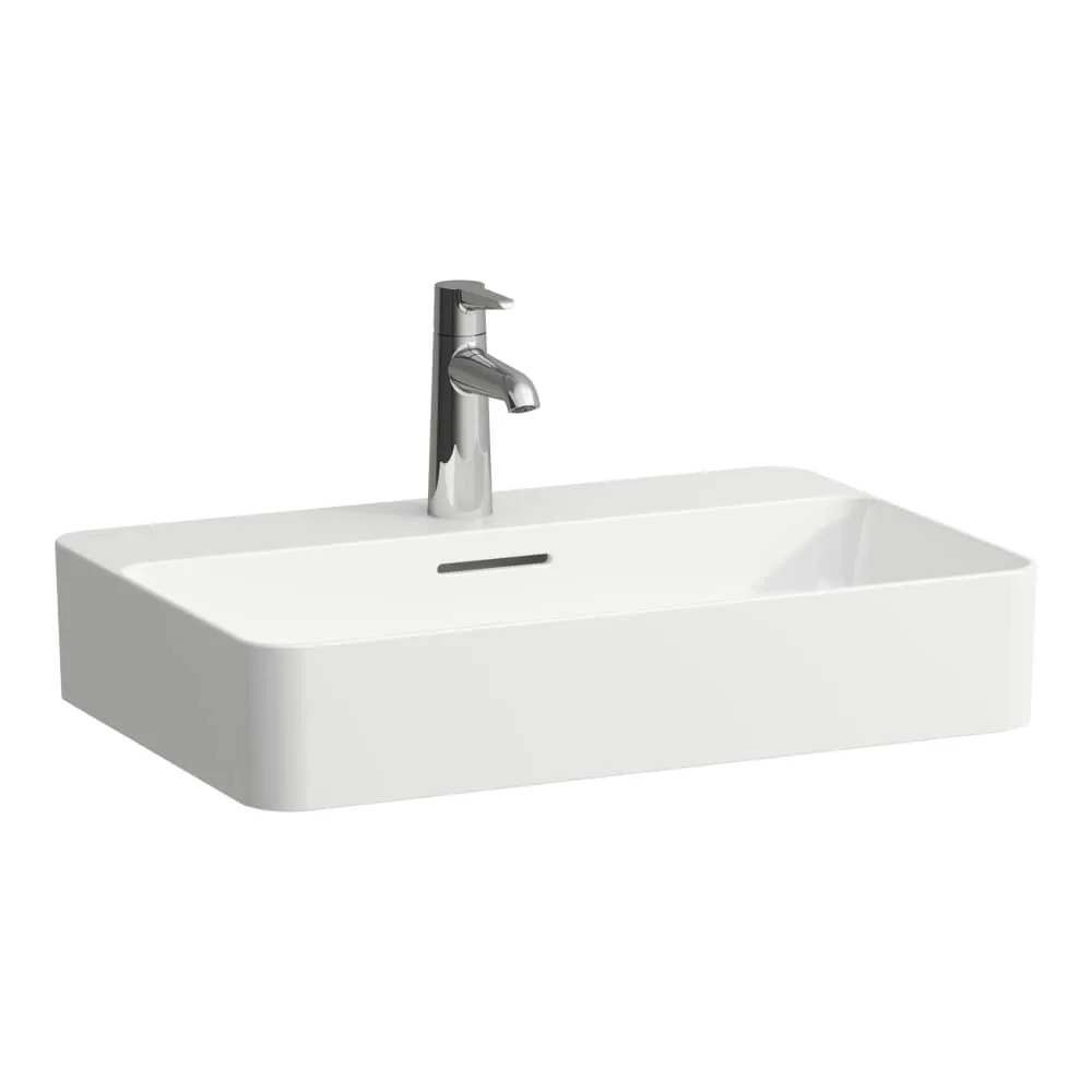 LAUFEN VAL Waschtisch-Schale, mit Armaturenbank 600 x 400 x 115 mm #H8122854001041 - 400 - Weiẞ LCC (LAUFEN Clean Coat)