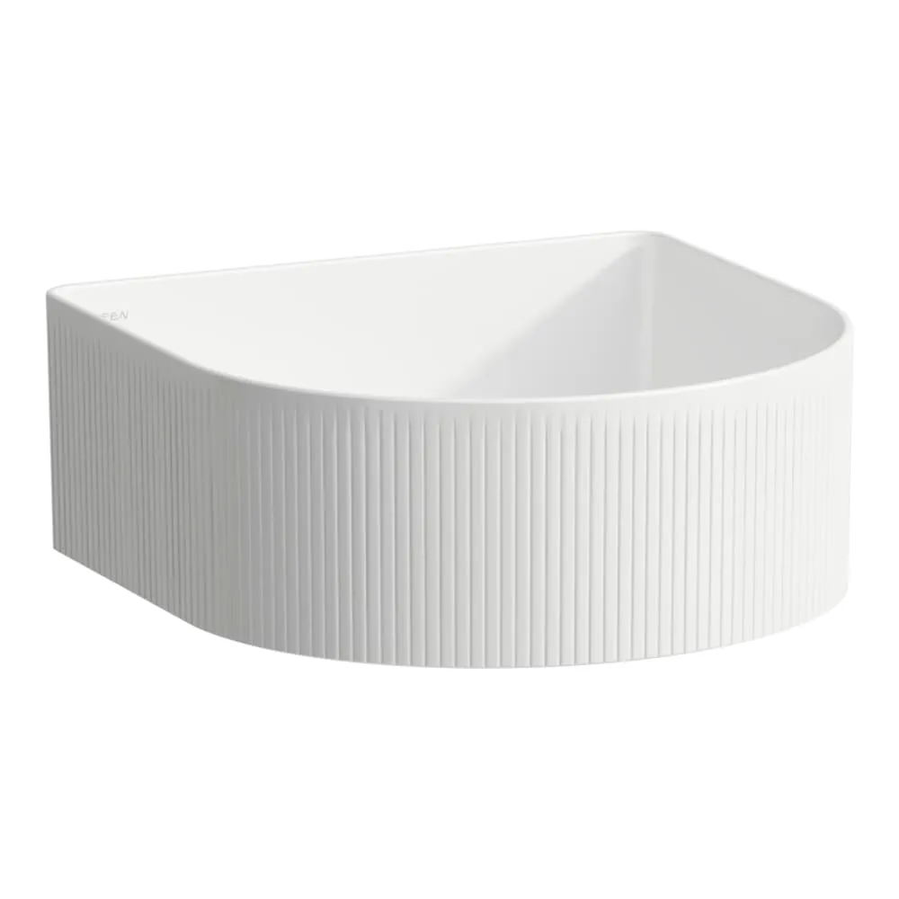LAUFEN SONAR Waschtisch-Schale mit Oberflächenstruktur, inkl. Keramikabdeckung für Ablaufventil 340 x 340 x 130 mm #H8123414001121 - 400 - Weiẞ LCC (LAUFEN Clean Coat)
