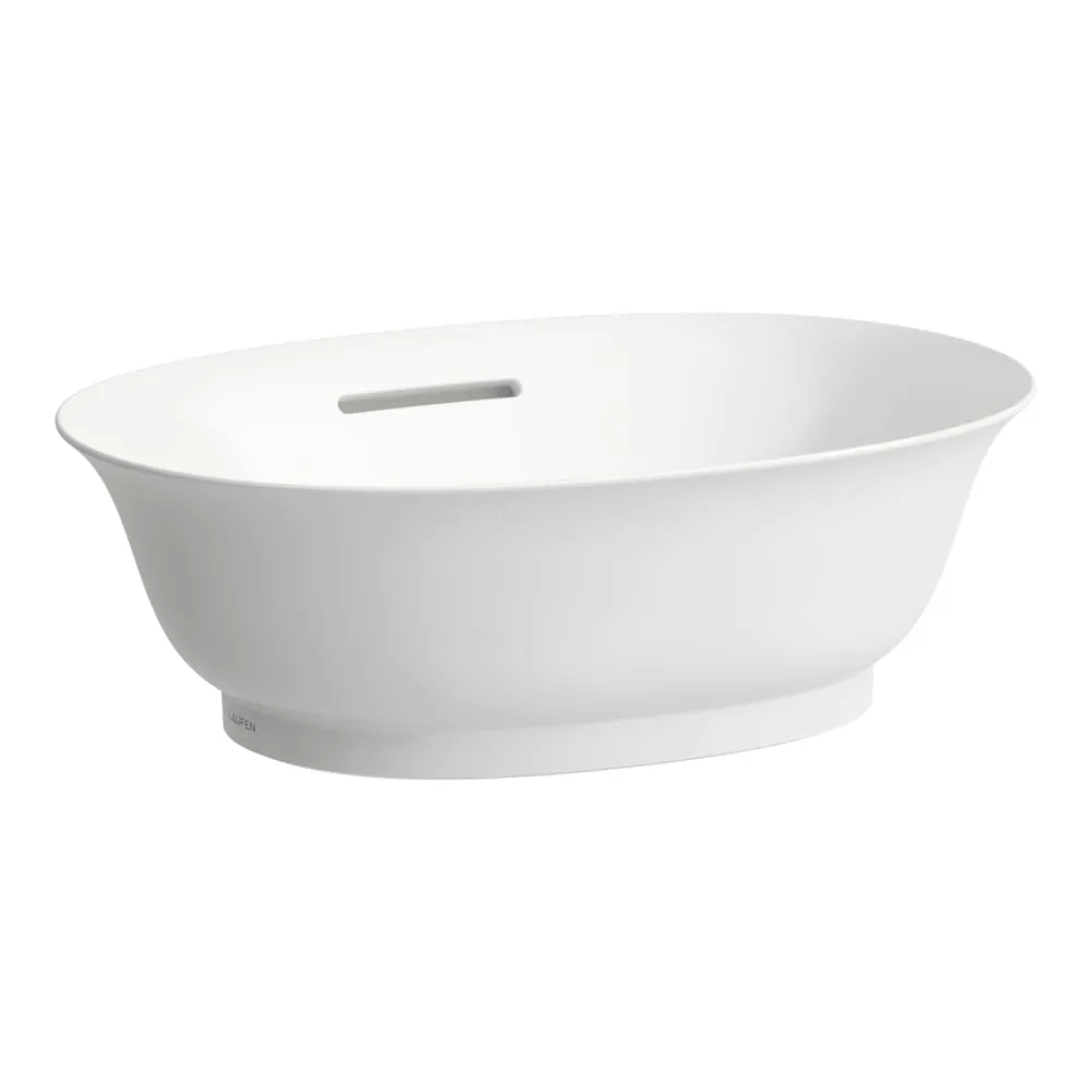 LAUFEN THE NEW CLASSIC Waschtisch-Schale, oval, mit Überlauf 450 x 310 x 145 mm #H8128514001091 - 400 - Weiẞ LCC (LAUFEN Clean Coat)