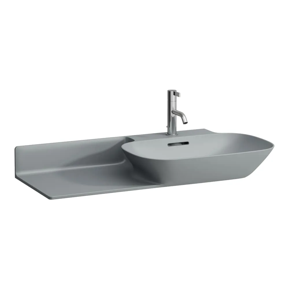 LAUFEN INO Möbelwaschtisch, Ablage links 900 x 450 x 120 mm #H8133017581121 - 758 - Graphit matt