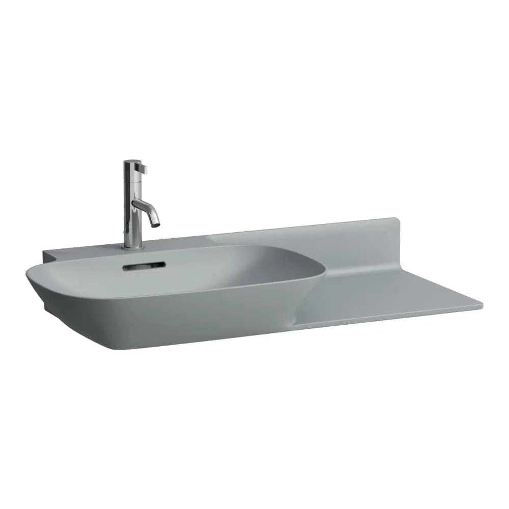 LAUFEN INO Möbelwaschtisch, Ablage rechts 900 x 450 x 120 mm #H8133027581111 - 758 - Graphit matt