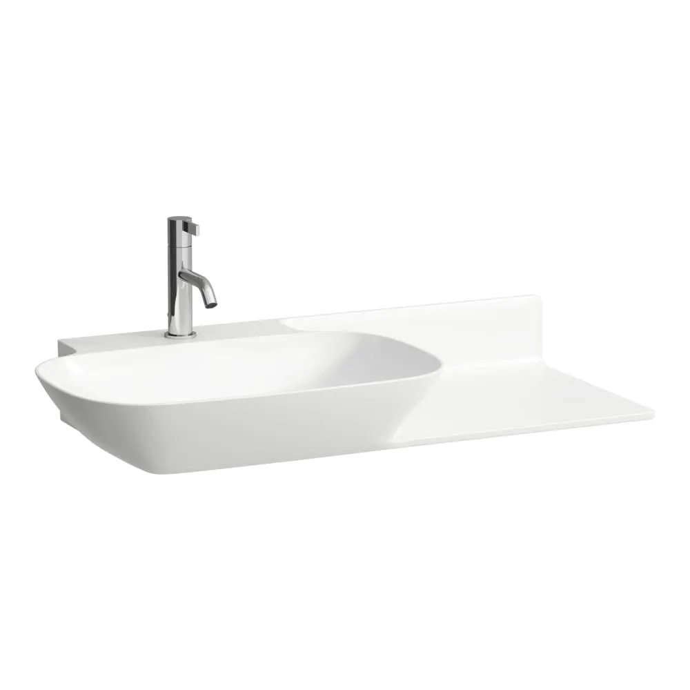 LAUFEN INO Möbelwaschtisch, Ablage rechts 900 x 450 x 120 mm #H8133024001111 - 400 - Weiẞ LCC (LAUFEN Clean Coat)