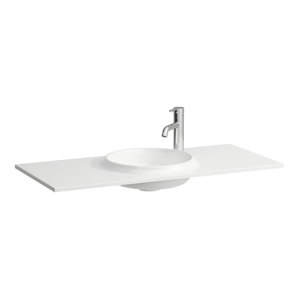 LAUFEN LANI Möbelwaschtisch Slim, Marbond 977 x 445 x 131 mm #H8140757571141 - 757 - Weiß matt
