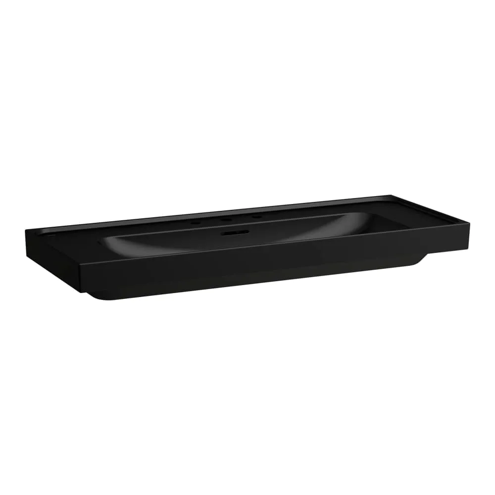 LAUFEN MEDA Waschtisch 1200 x 460 x 80 mm #H8141117161081 - 716 - Schwarz matt