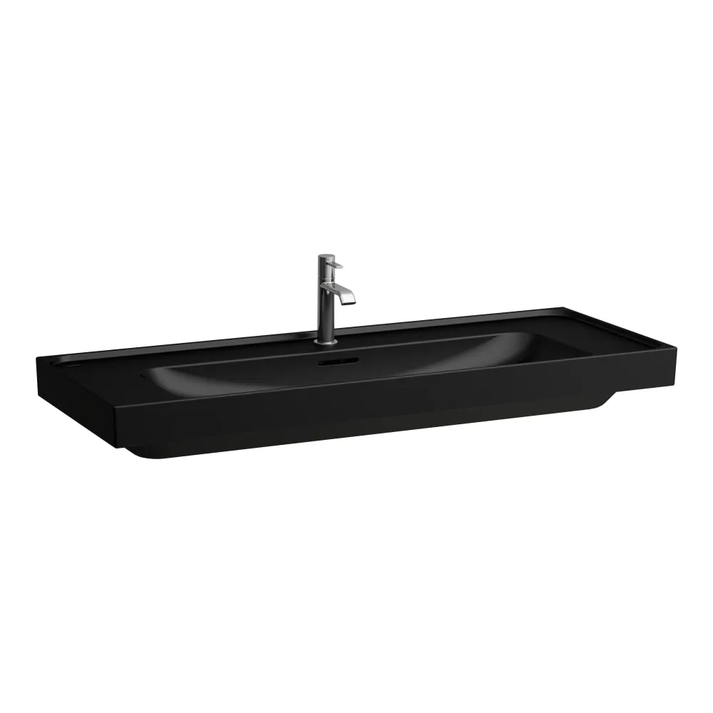 LAUFEN MEDA Waschtisch 1200 x 460 x 80 mm #H8141117161151 - 716 - Schwarz matt