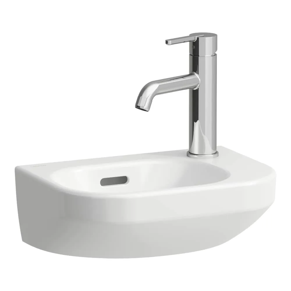 LAUFEN LUA Handwaschbecken, mit Hahnlochbank rechts 360 x 250 x 120 mm #H8150804001061 - 400 - Weiẞ LCC (LAUFEN Clean Coat)