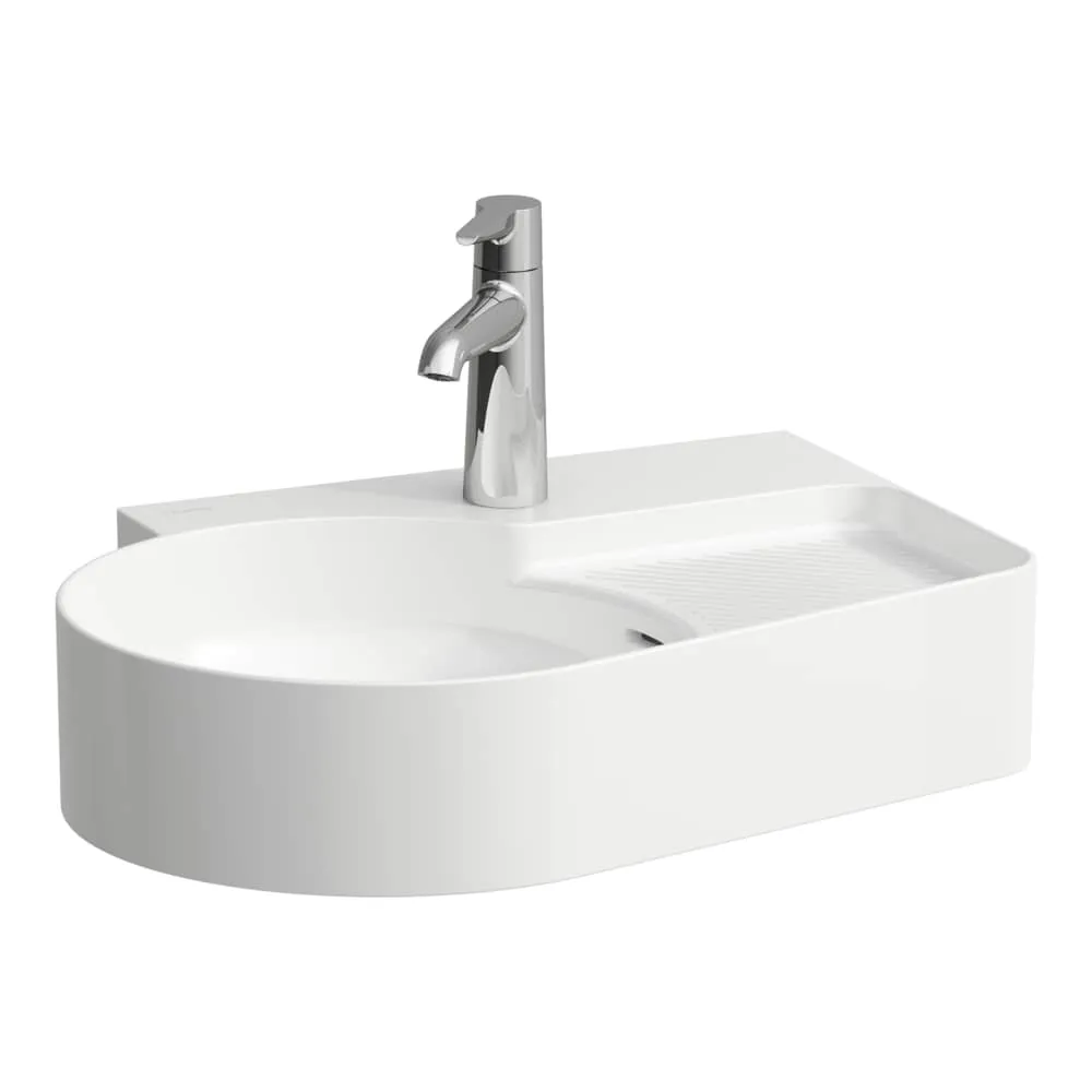 LAUFEN VAL Waschtisch, mit semi-trockenem Bereich 530 x 400 x 115 mm #H815288A001061 - A00 - Weiẞ LCC Active (LAUFEN Clean Coat Active)