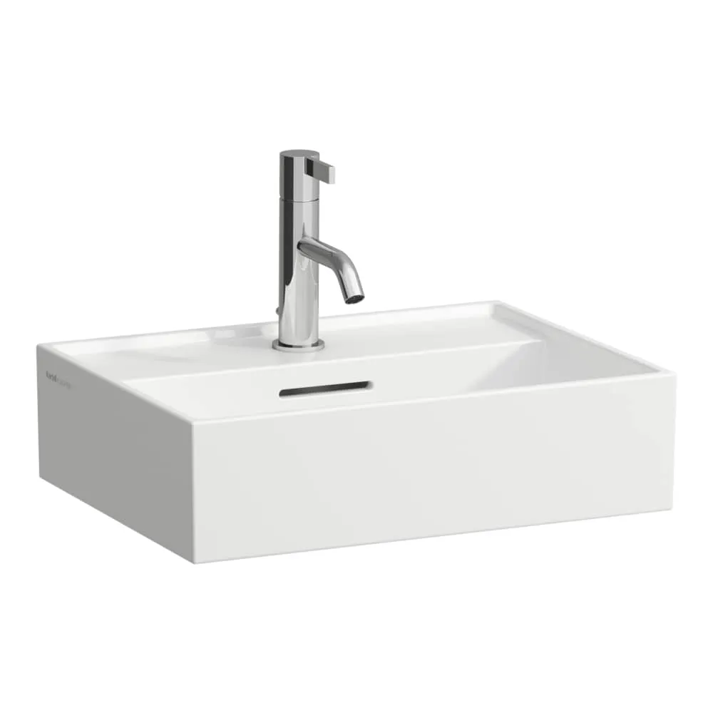 LAUFEN Kartell LAUFEN Handwaschbecken unterbaufähig, 1 Hahnloch, ohne Überlauf 450 x 340 x 120 mm #H8153304001111 - 400 - Weiẞ LCC (LAUFEN Clean Coat)