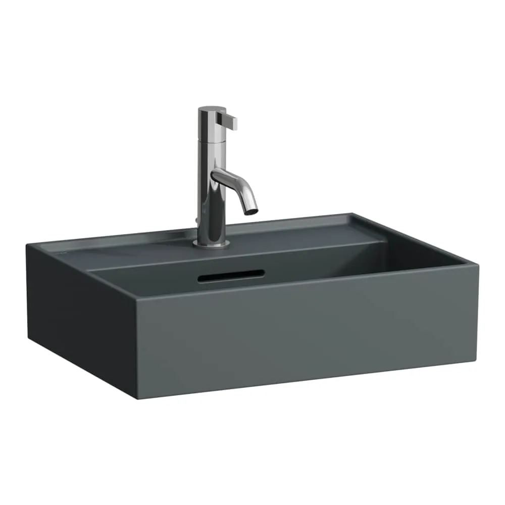 LAUFEN Kartell LAUFEN Aufsatzhandwaschbecken, wandgebunden 450 x 340 x 120 mm #H8183307581091 - 758 - Graphit matt