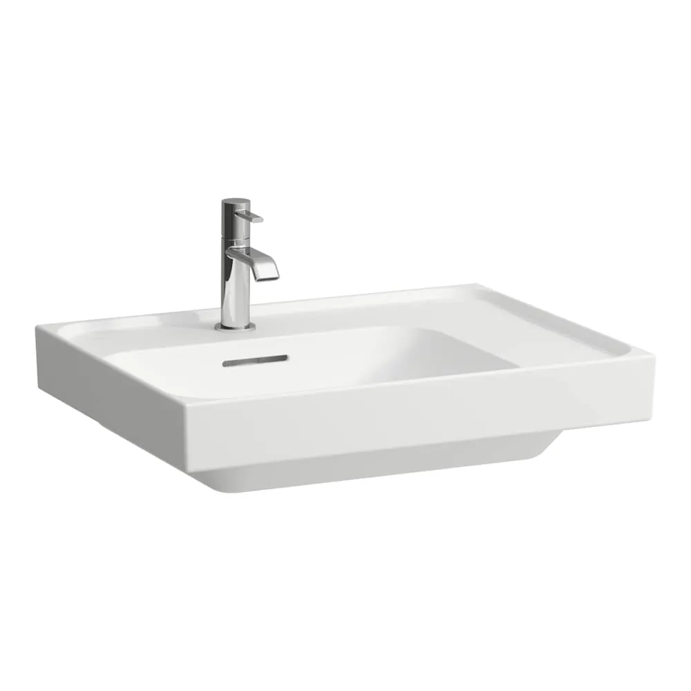LAUFEN MEDA Aufsatzwaschtisch, wandgebunden, Ablage rechts 600 x 460 x 160 mm #H8181117571581 - 757 - Weiß matt