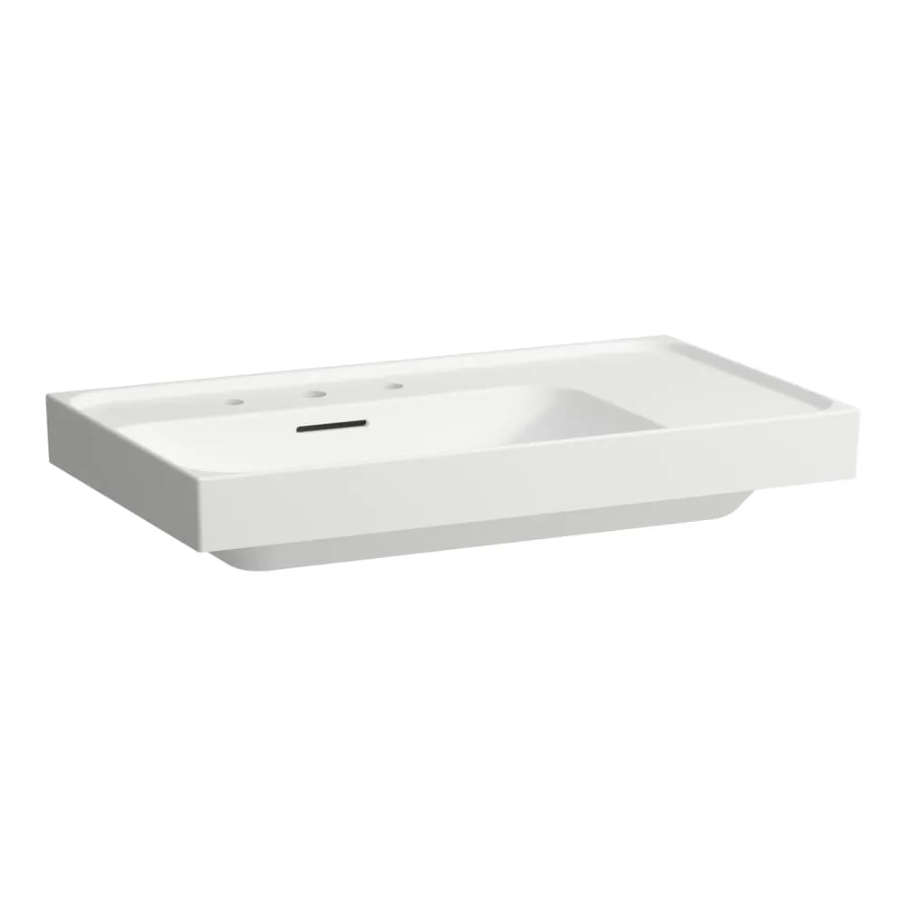 LAUFEN MEDA Waschtisch, Ablage rechts 800 x 460 x 160 mm #H8171167571081 - 757 - Weiß matt