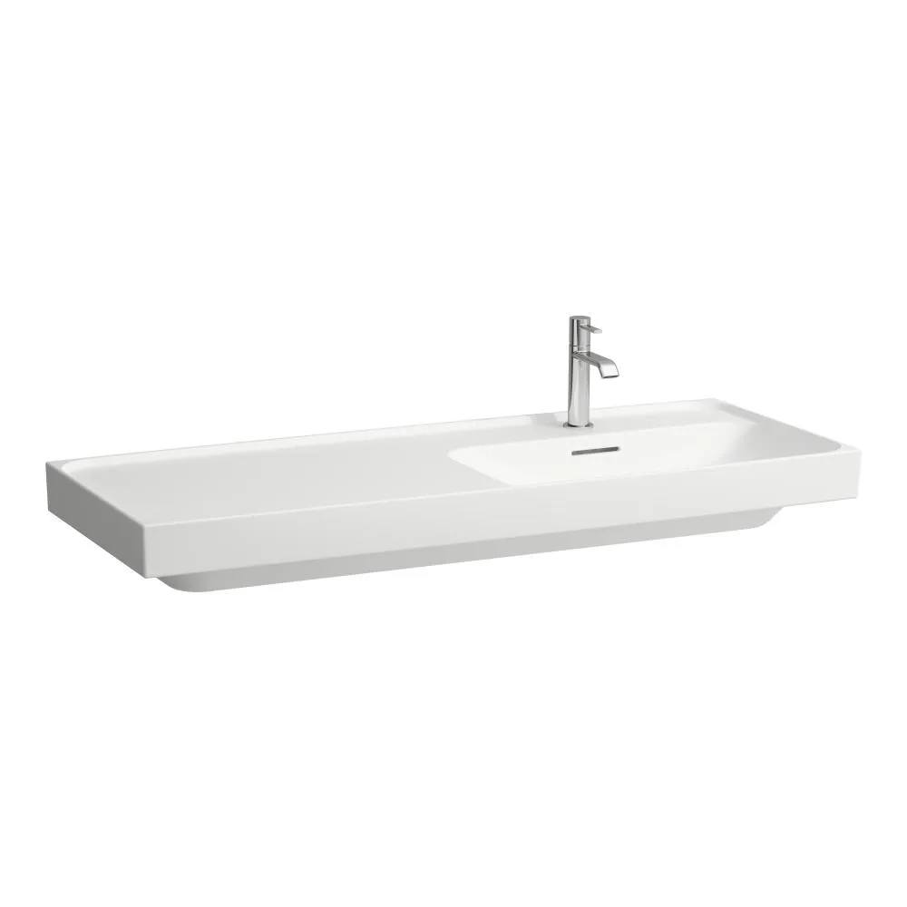 LAUFEN MEDA Waschtisch, Ablage links 1200 x 460 x 80 mm #H8171197571111 - 757 - Weiß matt