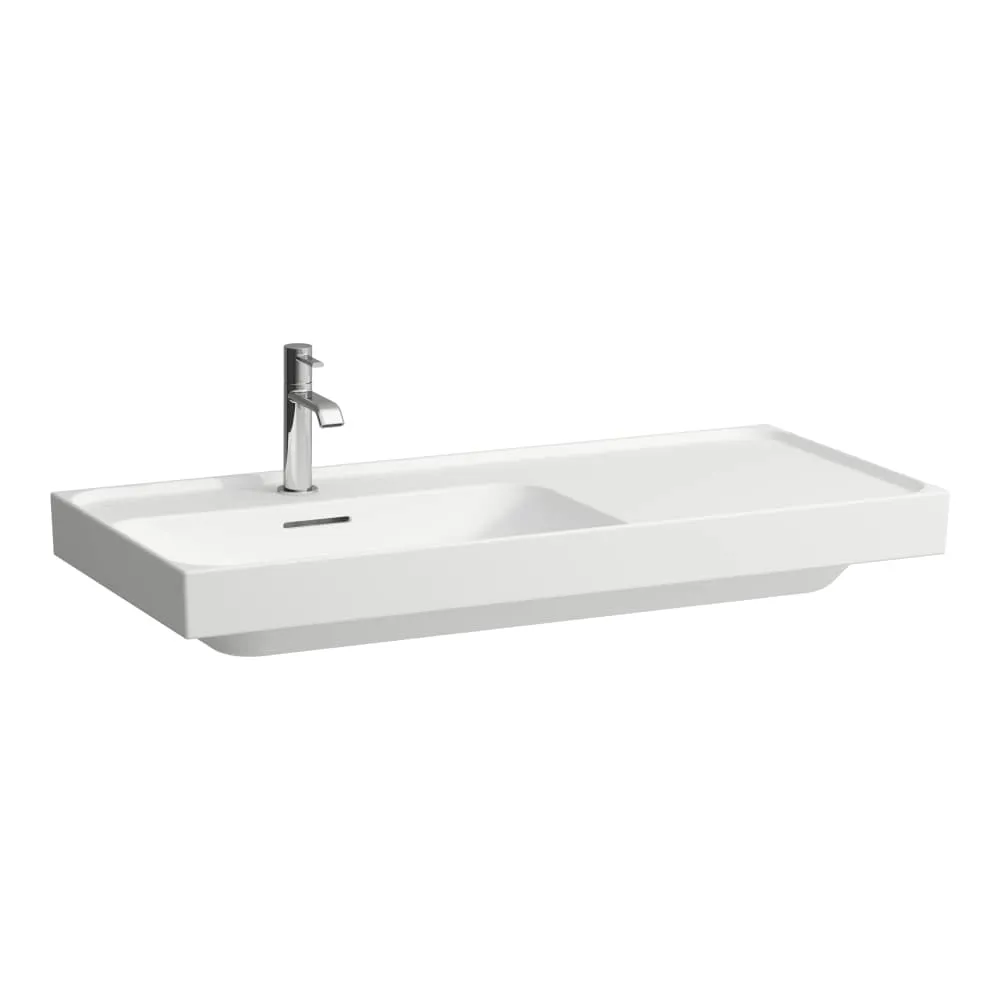 LAUFEN MEDA Waschtisch, Ablage rechts 1000 x 460 x 80 mm #H8171187571091 - 757 - Weiß matt