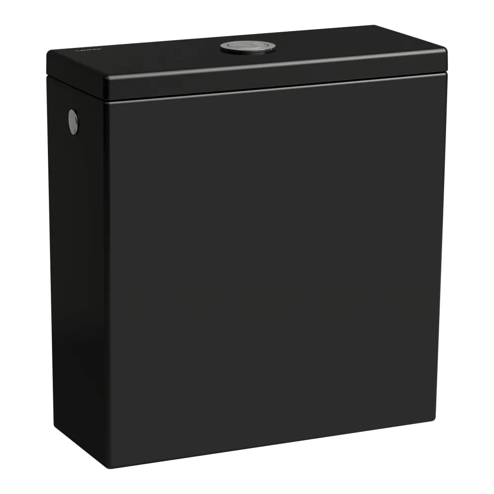 LAUFEN Kartell LAUFEN Spülkasten, Wasseranschluss seitlich (links oder rechts) 380 x 160 x 395 mm #H8293320209721 - 020 - Schwarz glänzend