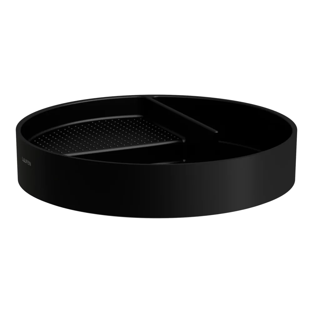 LAUFEN Ablageschale, rund 325 x 325 x 60 mm #H8702817160001 - 716 - Schwarz matt
