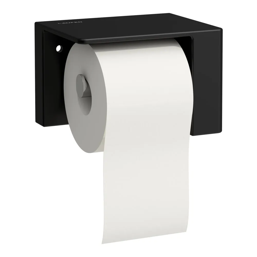 LAUFEN VAL Papierrollenhalter, links 170 x 135 x 115 mm #H8722817160001 - 716 - Schwarz matt