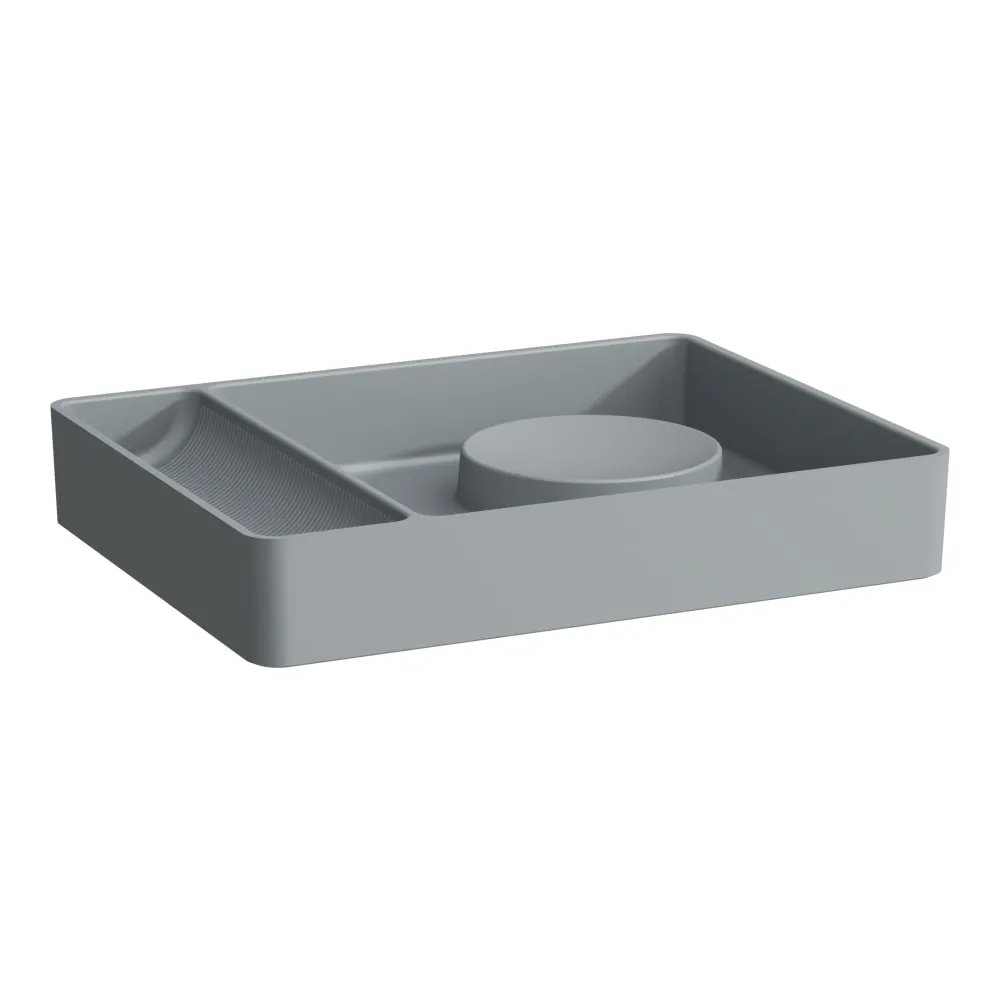 LAUFEN Ablageschale, rechteckig 360 x 280 x 60 mm #H8702827580001 - 758 - Graphit matt
