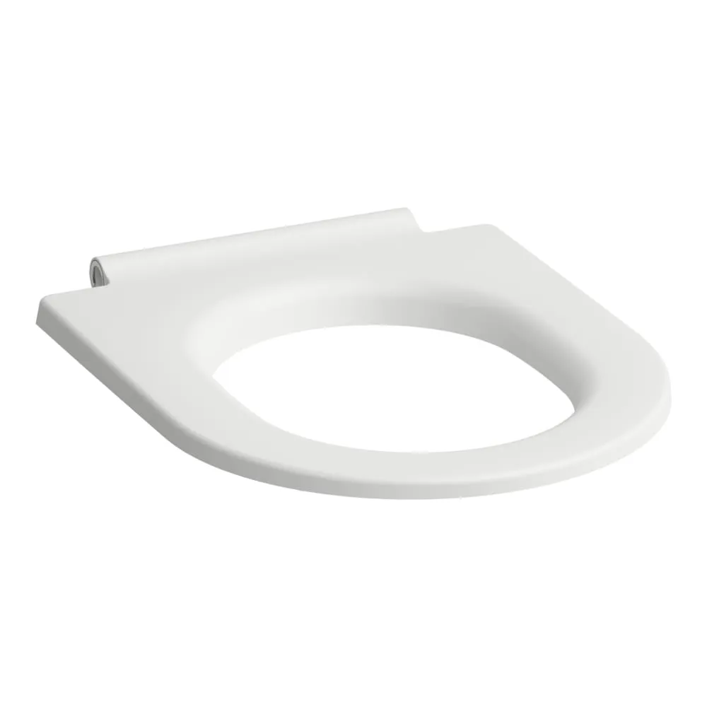 LAUFEN PRO X WC-Sitz ohne Deckel, Scharniere aus Edelstahl 445 x 360 x 45 mm #H8918647570001 - 757 - Weiß matt