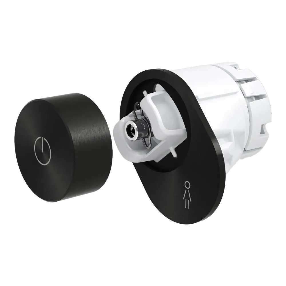 LAUFEN CLEANET RIVA Controller mit Drehknopf 36 x 36 x 14 mm #H8956981630001 - 163 - PVD Titanschwarz matt