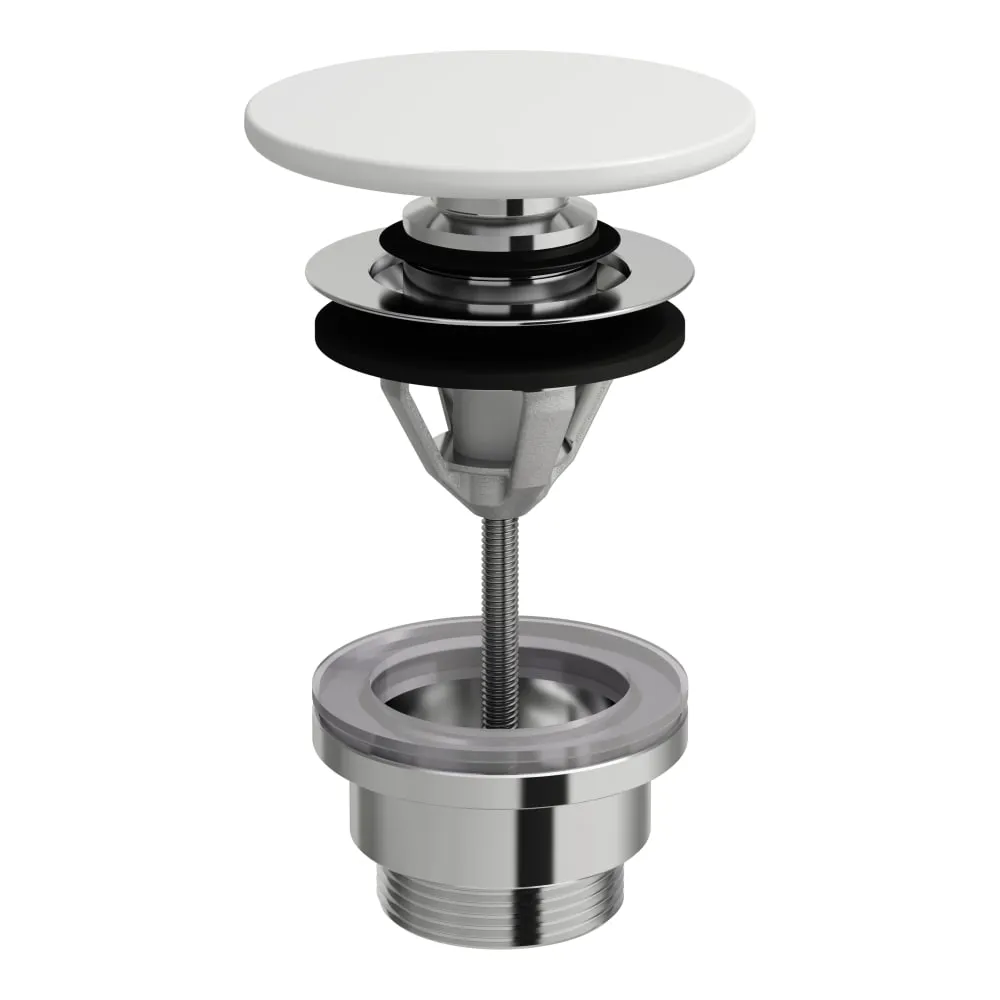 LAUFEN Push-open Ablaufventil mit SaphirKeramik Abdeckung 80 x 80 x 140 mm #H8981927570001 - 757 - Weiß matt