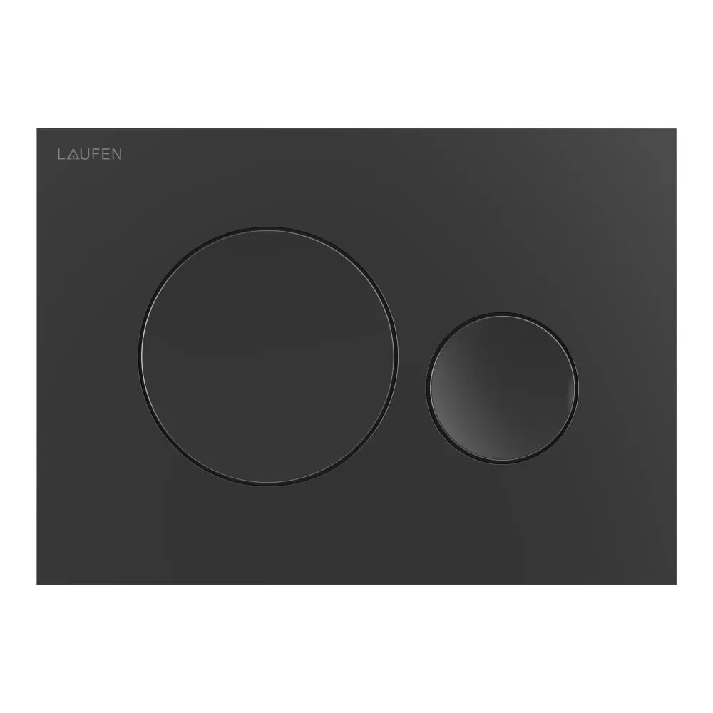 LAUFEN INEO Betätigungsplatte INEO MOON 203 x 6 x 145 mm #H9001141630001 - 163 - PVD Titanschwarz matt