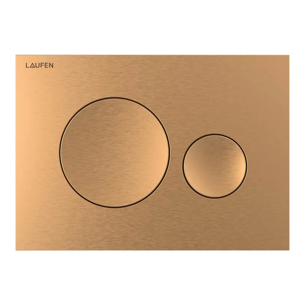 LAUFEN INEO Betätigungsplatte INEO MOON 203 x 6 x 145 mm #H9001141680001 - 168 - PVD Rosegold gebürstet