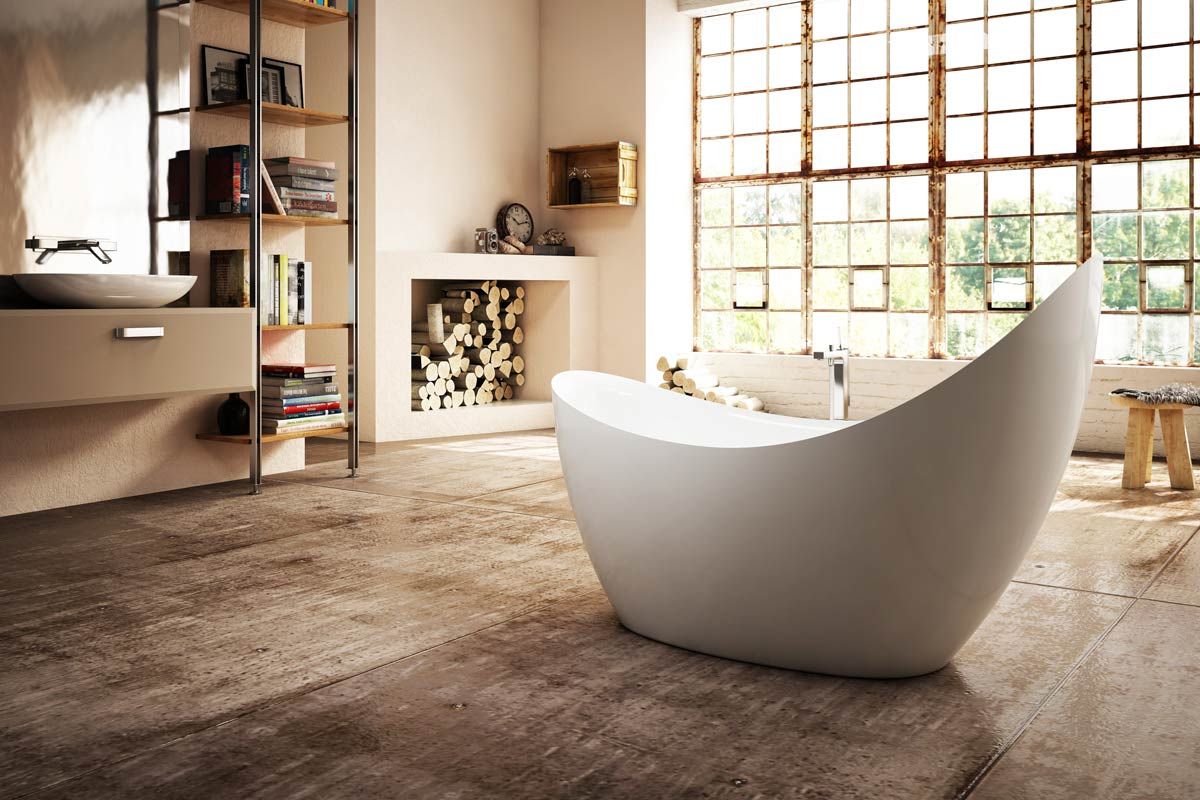 Зображення з  KREINER MOON CRESENT freestanding bathtub 2015x800x762mm