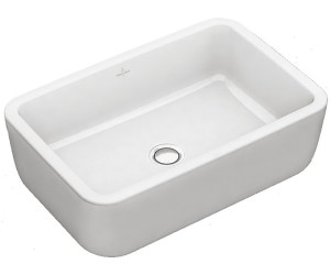Picture of VILLEROY & BOCH Architectura countertop washbasin without overflow 412761R1 white with CeramicPlus