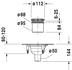 Bild von DURAVIT Ablaufgarnitur für bodenbündige Duschwannen senkrecht Komplett-Set 790262000000000 weiß