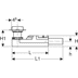 Bild von GEBERIT Rohbauset für Duschrinnen der Reihe CleanLine, für Estrichhöhe am Einlauf 65–90 mm 154.152.00.1