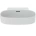 Bild von IDEAL STANDARD Linda-X washbasin 500mm, polished, without tap hole, with overflow hole (slotted) White (Alpine) with Ideal Plus T4982MA