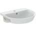 Bild von IDEAL STANDARD Connect Air semi-recessed washbasin 500mm, with 1 tap hole, with overflow hole (round) White (Alpine) with Ideal Plus E0358MA