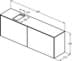 Bild von IDEAL STANDARD Conca 160cm wall hung short projection washbasin unit with 2 external drawers & 2 internal drawers, bespoke cutout, light oak Light Oak T3995Y6