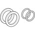 Bild von 608.910.00.5 Geberit Mepla set of O-rings with corrosion barrier washers