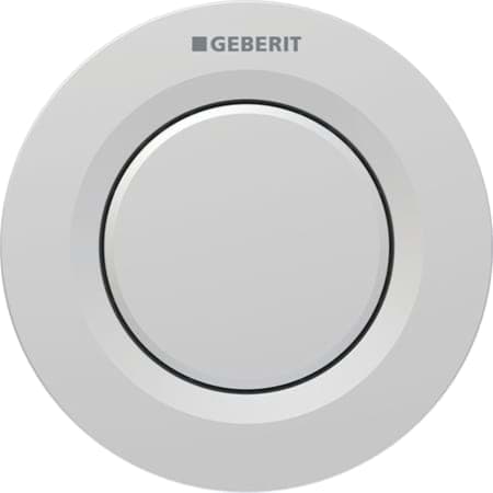 Picture of GEBERIT Type 01 remote flush actuation, pneumatic, for single flush, concealed actuator gloss chrome-plated #116.040.21.1