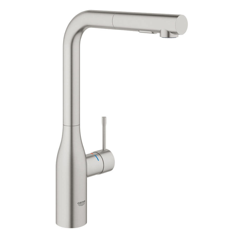GROHE Essence Foot Control Electronic single-lever sink mixer 1/2″ supersteel #30311DC0 resmi