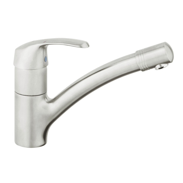 GROHE Alira single-lever sink mixer, 1/2″ #32997SD0 - stainless steel resmi