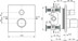 Bild von IDEAL STANDARD Ceratherm C100 Thermostat-Einzelbrausebatterie Unterputz A6956AA chrom