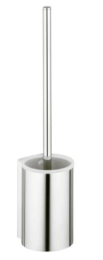 Picture of KEUCO Plan Toilet brush set wall mounted silver anodised 14972170100