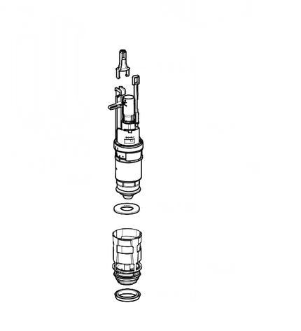 Obrázek GEBERIT vypouštěcí ventil s pouzdrem pro podomítkové nádržky 241.858.001
