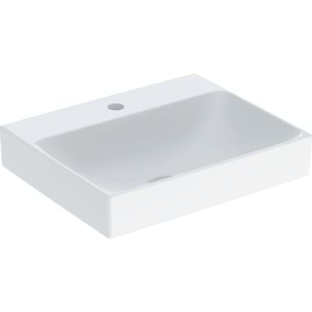 Picture of GEBERIT ONE lay-on washbasin, rectangular, vertical outlet white / KeraTect #505.031.01.6