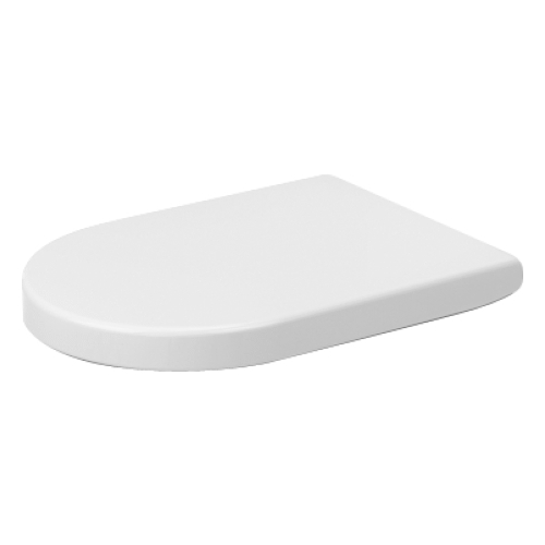 Зображення з  DURAVIT Toilet seat 006339 #0063390000 - Color 00, White High Gloss, Hinge colour: White, Wrap over 372 x 488 mm