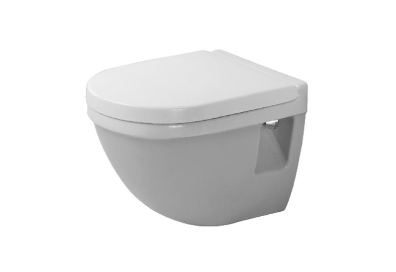 εικόνα του DURAVIT Wall-mounted toilet Compact 220209 Design by Philippe Starck #2202090000 - © Color 00, White High Gloss, Flush water quantity: 4,5 l 365 x 480 mm