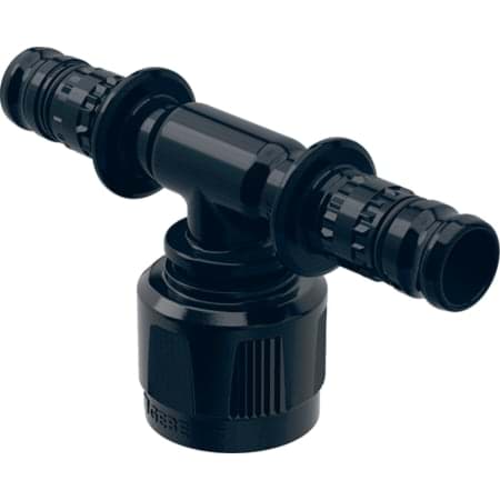 Picture of GEBERIT Mepla T-piece adaptor with MasterFix, through-flow #621.453.00.5