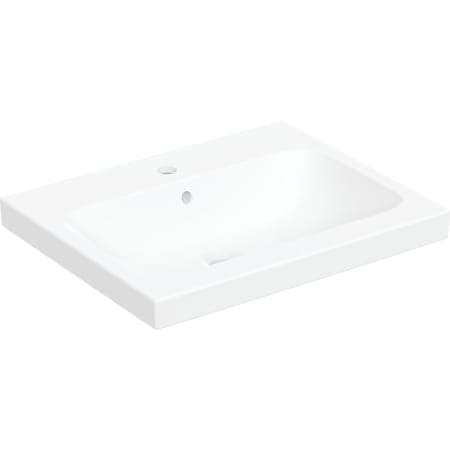 GEBERIT iCon Light tezgah üstü lavabo beyaz / KeraTect #501.847.00.8 resmi