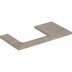 Bild von GEBERIT ONE Waschtischplatte mit Ausschnitt, für Aufsatzwaschtisch rechteckig #505.305.00.6 - Nussbaum hickory / Melamin Holzstruktur