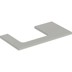 Bild von GEBERIT ONE Waschtischplatte mit Ausschnitt, für Aufsatzwaschtisch rechteckig #505.305.00.7 - greige / lackiert matt
