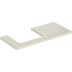 Bild von GEBERIT ONE Waschtischplatte mit Ausschnitt, für Aufsatzwaschtisch rechteckig #505.305.00.4 - sandgrau / lackiert hochglänzend