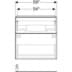 Bild von GEBERIT iCon Unterschrank für Waschtisch, mit zwei Schubladen, verkürzte Ausladung #502.307.01.2 - Korpus und Front: weiß / lackiert hochglänzend Griff: hoch-glanzverchromt